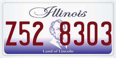 IL license plate Z528303