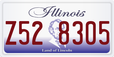 IL license plate Z528305