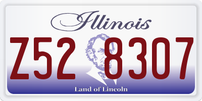 IL license plate Z528307