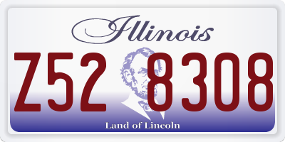 IL license plate Z528308