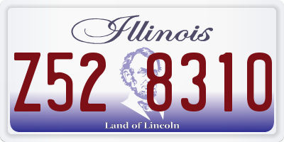 IL license plate Z528310