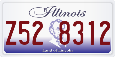 IL license plate Z528312