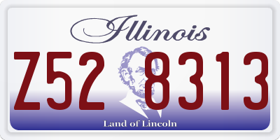IL license plate Z528313