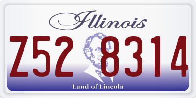 IL license plate Z528314