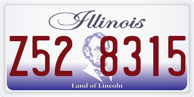 IL license plate Z528315