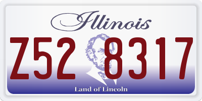 IL license plate Z528317