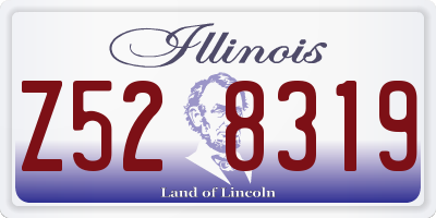 IL license plate Z528319
