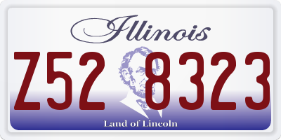 IL license plate Z528323