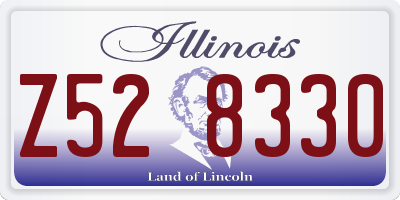IL license plate Z528330