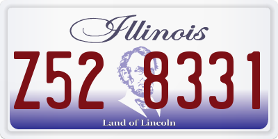 IL license plate Z528331