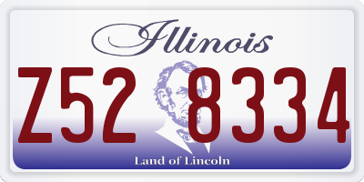IL license plate Z528334