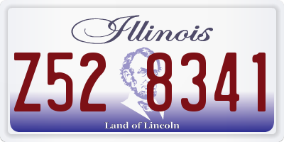 IL license plate Z528341