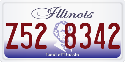 IL license plate Z528342