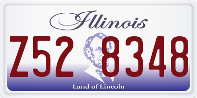 IL license plate Z528348