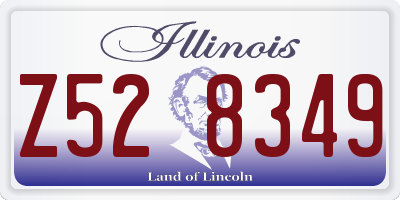 IL license plate Z528349