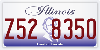 IL license plate Z528350