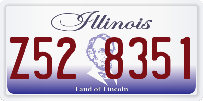 IL license plate Z528351
