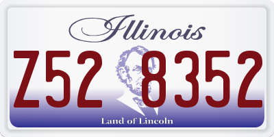 IL license plate Z528352