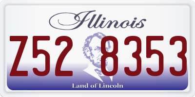 IL license plate Z528353