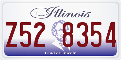 IL license plate Z528354