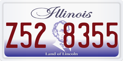 IL license plate Z528355