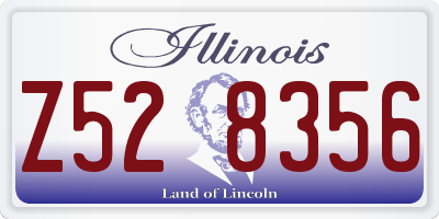 IL license plate Z528356