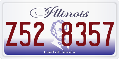 IL license plate Z528357