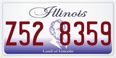 IL license plate Z528359