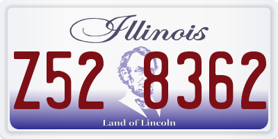 IL license plate Z528362