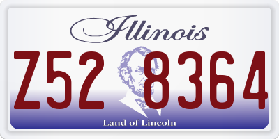IL license plate Z528364