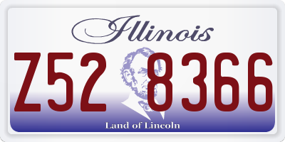 IL license plate Z528366