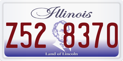 IL license plate Z528370