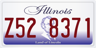 IL license plate Z528371