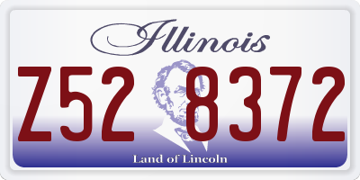 IL license plate Z528372