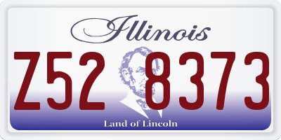 IL license plate Z528373