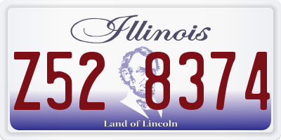 IL license plate Z528374