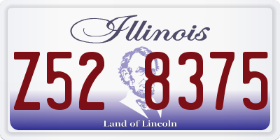 IL license plate Z528375