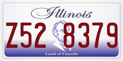 IL license plate Z528379