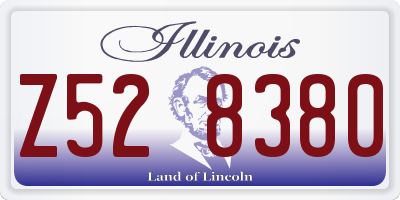 IL license plate Z528380