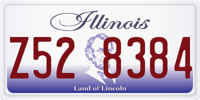 IL license plate Z528384