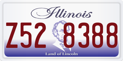 IL license plate Z528388