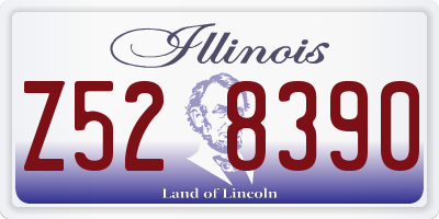 IL license plate Z528390