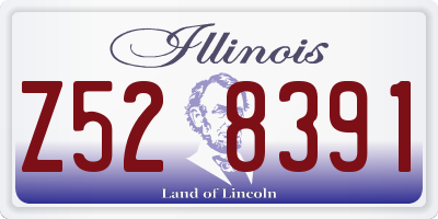 IL license plate Z528391