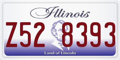 IL license plate Z528393
