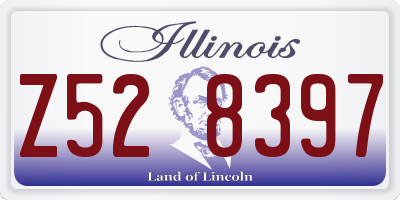 IL license plate Z528397