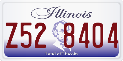 IL license plate Z528404