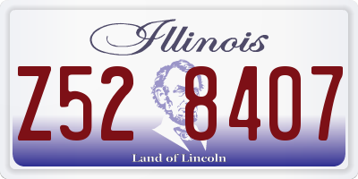 IL license plate Z528407