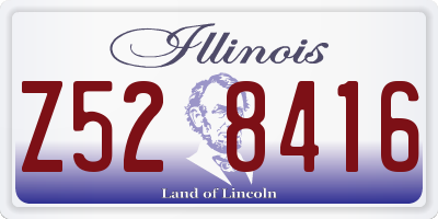 IL license plate Z528416