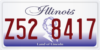 IL license plate Z528417