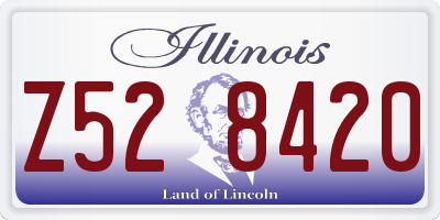 IL license plate Z528420